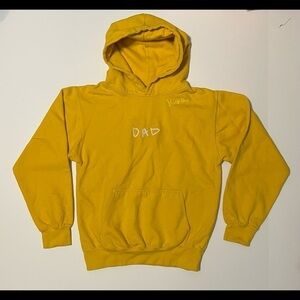 Yellow Hunk Dad Sweatshirt Hoodie Embroidered Spellout Hoodie